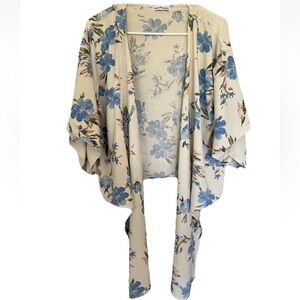Dainty Hooligan Women’s Small Floral Kimono Cardigan Flowy Open Cottagecore